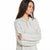 Vince Camuto Women's Light Gray Knitted Hoodie