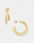 SD Women's Gold Double Hoops Earrings | SD in Lebanon