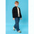 Sinsay Boy's Dark Blue Cargo Jeans