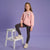 Sinsay Girl's Pink Chest Bunny Pocket Sweatshirt