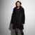 Sinsay Women's Black Faux Fur Midi Coat