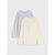 Sinsay Boy's Grey/Cream Long Sleeve Blouse 2-Pack