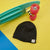 Sinsay Boy's Black "explore the WORLD" Printed Plain Beanie