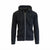 Galaxy By Harvic Men's Black Fleece Zip Up Hooded Jacket