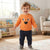 Sinsay Baby Boy's Orange Printed Sweatshirt
