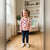 Sinsay Girl's Pink All Over Floral Print Jacket