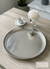 Lucky Tiger Stainless Steel Deep Round Tray 60cm Hammered (RTDHM-50)