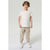 Sinsay Boy's Beige Pintuck Fleece Jogger Sweatpants