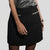 Sinsay Women's Black Rhinestone Trimmed Pocket Accents Mini Skirt