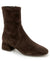 Gentle Souls Women's Brown Emily Block Heel Booties