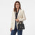 Karl Lagerfeld Paris Women's Black Leather Crossbody Bag