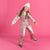 Sinsay Girl's Metallic Pink Snow Bib Overall