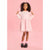Sinsay Girl's Light Pink Bow Embroidered Dress