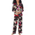 Room Service Women's Black Multi Floral Long Sleeve Pajama Top