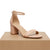 Pizzanuu Women's Rose Low Block Chunky Heeled Sandals