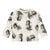 Zara Baby Boy’s White /Grey Floral Leaf Printed Long-Sleeve Blouse | Zara in Lebanon