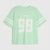 A mint green short-sleeve t-shirt with white stripes on the sleeves and a large white distressed '98' graphic on the front, with 'AND ONE' printed above it.