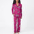 Room Service Women's Pink Shawl Collar Pajama Set