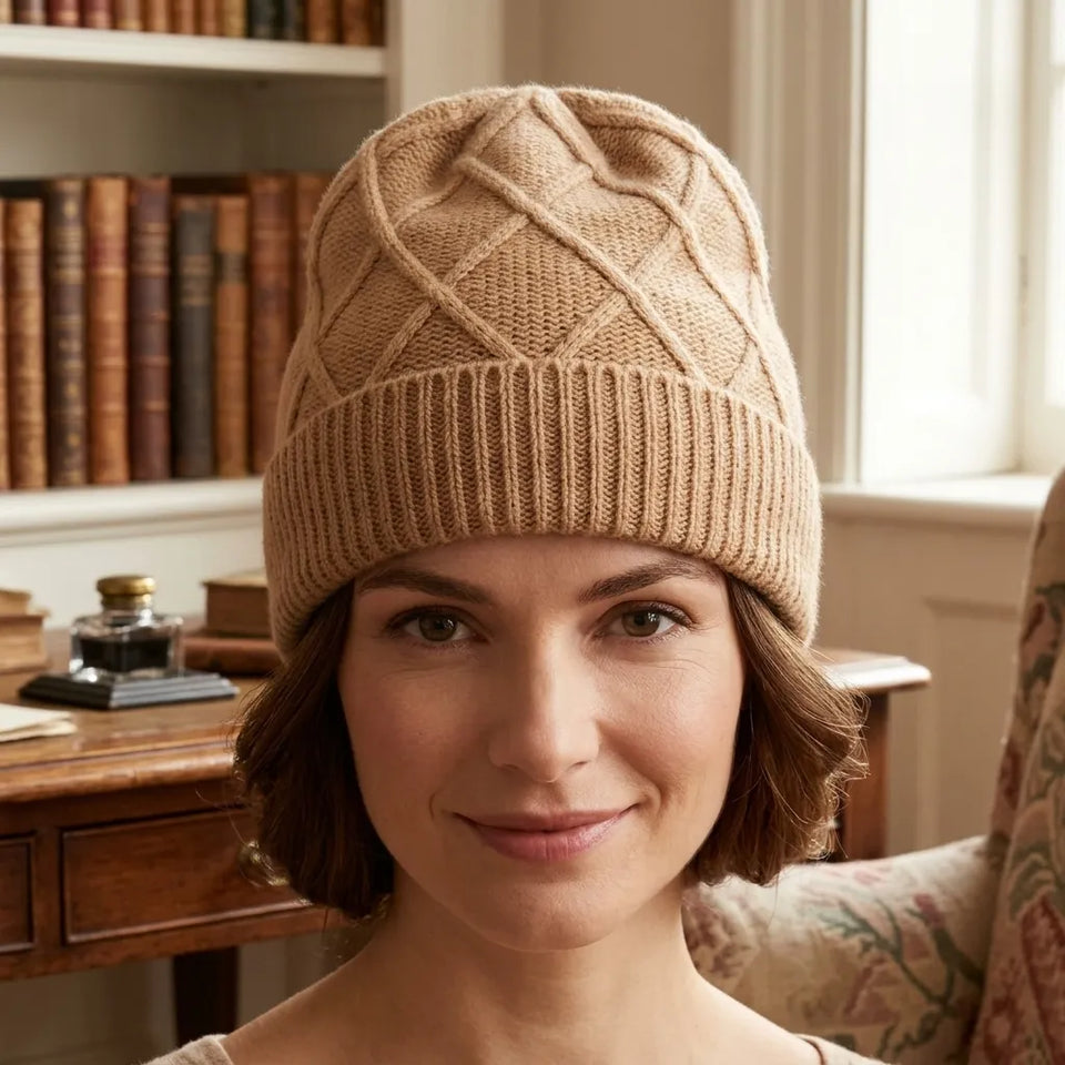 Lauren Ralph Lauren Women's Camel Knit Cuffed Beanie