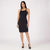 MeMoi Women's Black Silky-Smooth Bonded Tag-Free Cami Slip