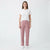 Hue Women's Dusty Pink All-Over Geometric Print Pajama Bottom