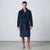 Club Room Men's Navy Shawl Collar And A Soft Tie Belt Sleep Robe