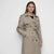 DKNY Women's Greige British Trench Coat