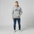 Adidas Men's Light Gray Pullover Hoodie