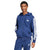 Adidas Men's Royal Blue Regular-Fit 3-Stripes Full-Zip Fleece Hooded Jacket