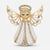 Holiday Lane Women's Gold-Tone Crystal Angel Pin