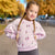 Sinsay Girl's Pastel Pink Cat Ballerina All-Over Printed Sweatshirt