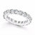 Charter Club Women's Fine Silver Crystal All-Around Ring