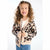 Sinsay Girl's Leopard Knit V-Neck Cardigan