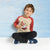 Sinsay Boy's Beige Crewneck Red Sleeves Blouse