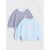 Sinsay Girl's Light Blue & Navy Striped Puff Sleeve 2 Pack Sweatshirt