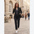 Jocky Women's Black Tulip Hem Yoga Zippered Pockets Jacket