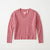 State Of Day Women's Dusty Rose Casual V-Neck Knit Sweater