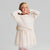 Sinsay Girl's Cream Twist Waist Tulle Dress
