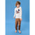 Sinsay Boy's Cream Graphic Print Two Piece Pajama Set