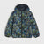 Sinsay Boy's Black Paint Splatter Hooded Puffer Jacket