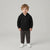 Sinsay Boy's Black Kangaroo Pocket Hooded Jacket