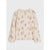 Sinsay Girl's Dusty Rose & Brown Printed Long Sleeve Blouse