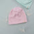 Sinsay Girl's Light Pink Rolled Hem With "COOL" Side Tag Beanie