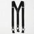 Jacob Alexander Men's Black Trousers Suspenders