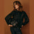 Sinsay Women's Black Button Down with Cutout Sleeeves Details Shirt