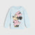 Sinsay Baby Girl's Light Blue Minnie Mouse Graphic Sweatshirt