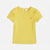 Epic Threads Girl's Yellow Ribbed Strawberry Graphic Short-Sleeve T-Shirt