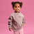 Sinsay Baby Girl's Dusty Purple Bow on Sleeves Sweatshirt