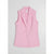 A light pink sleeveless blazer vest with notch lapels and a two-button front, displayed flat against a light gray background.