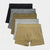 Sinsay Men's Olive/Black/Grey 5-Pack Boxers